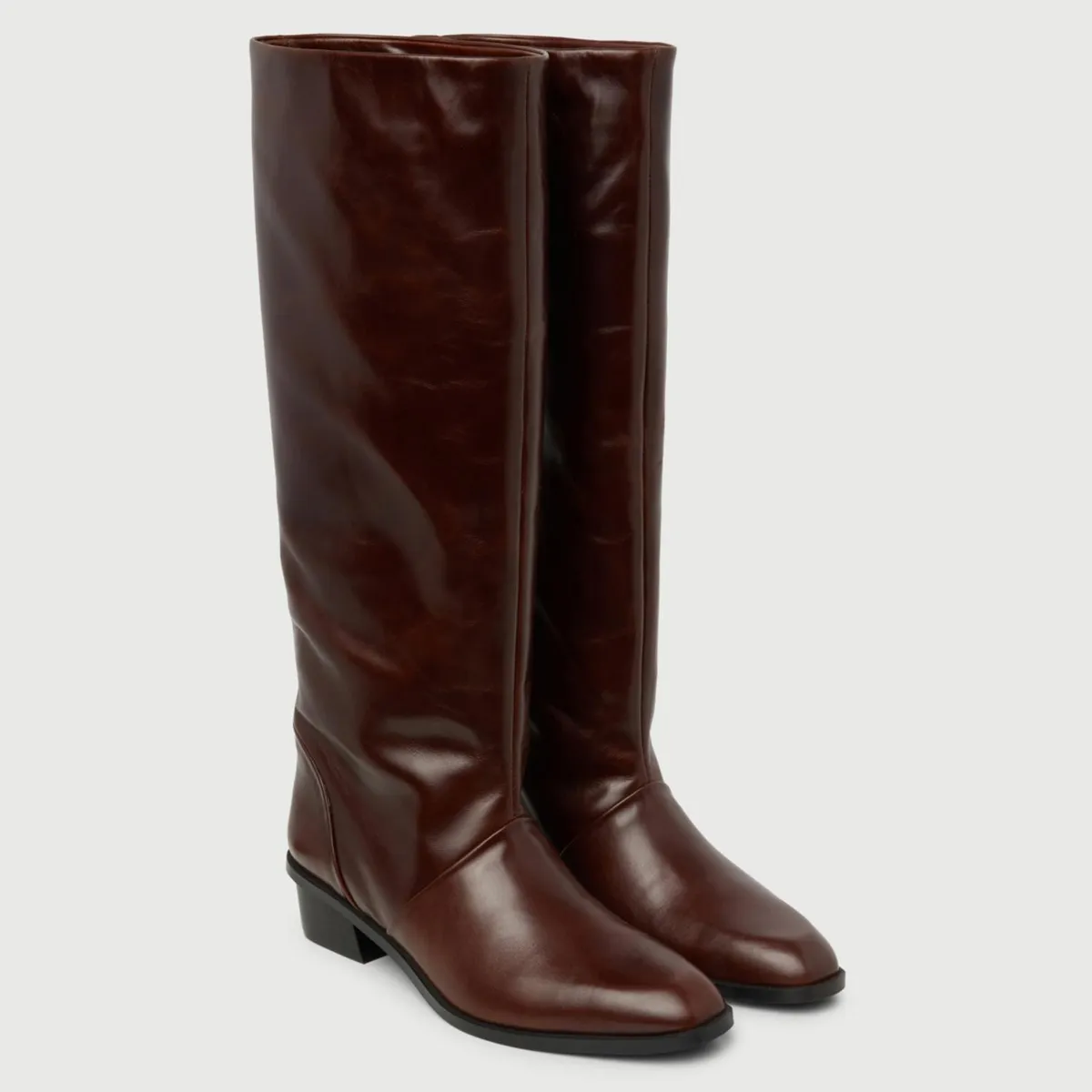 AUGUSTA - Bota Mujer Cuero Café Augusta