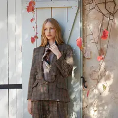 COOSY - Blazer Idina Cuadros Mujer