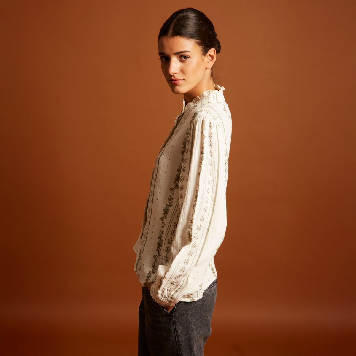 COOSY - Blusa Louise 100% Algodón Mujer Coosy