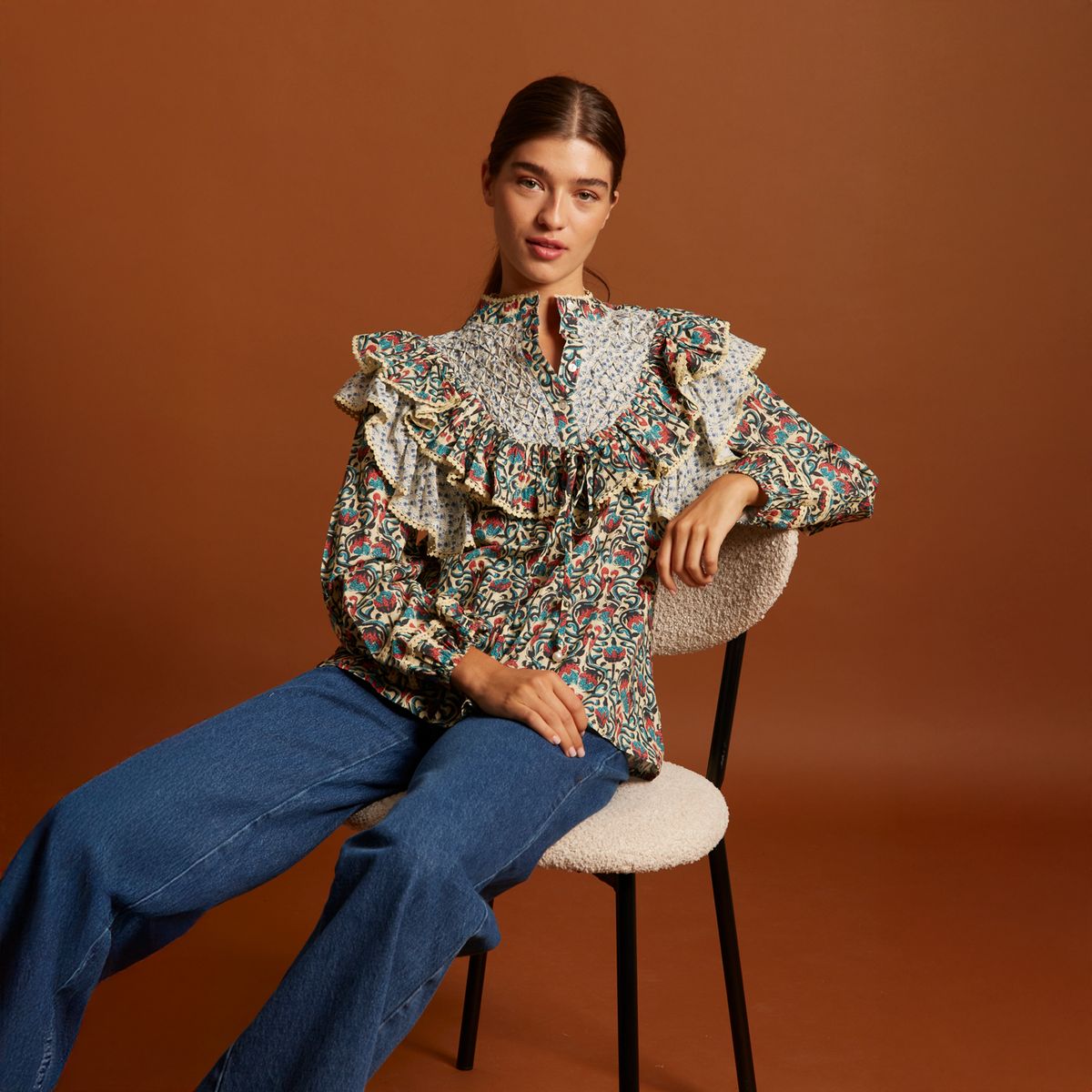 COOSY - Blusa Gaia 100% Algodón Mujer Coosy