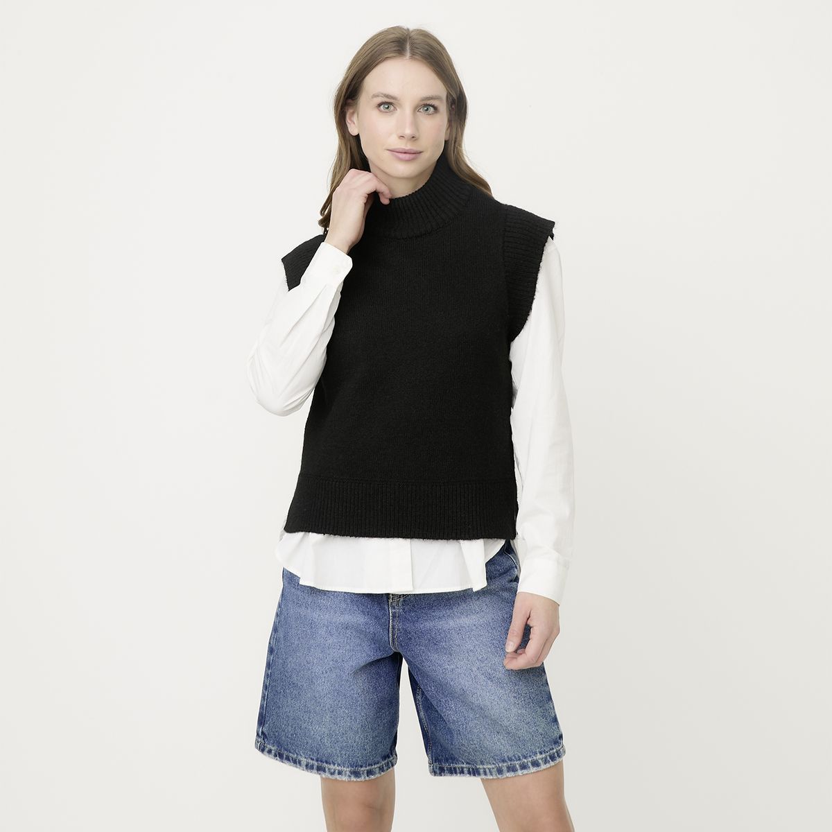 VERO MODA - Chaleco Sin Mangas Cuello Alto Mujer Vero Moda