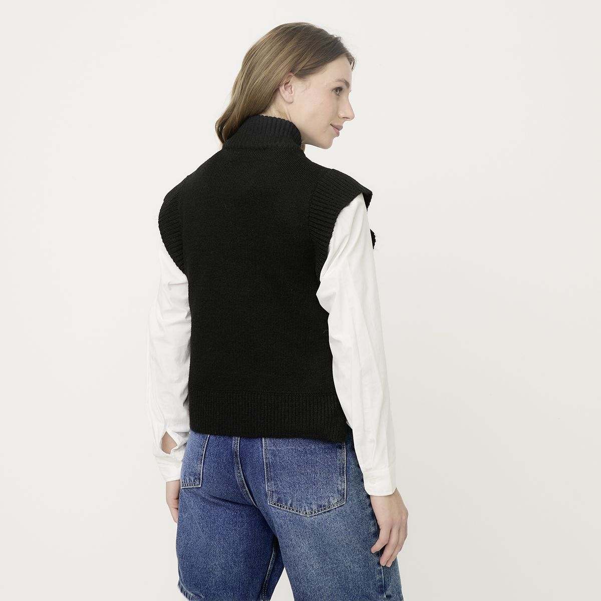 VERO MODA - Chaleco Sin Mangas Cuello Alto Mujer Vero Moda