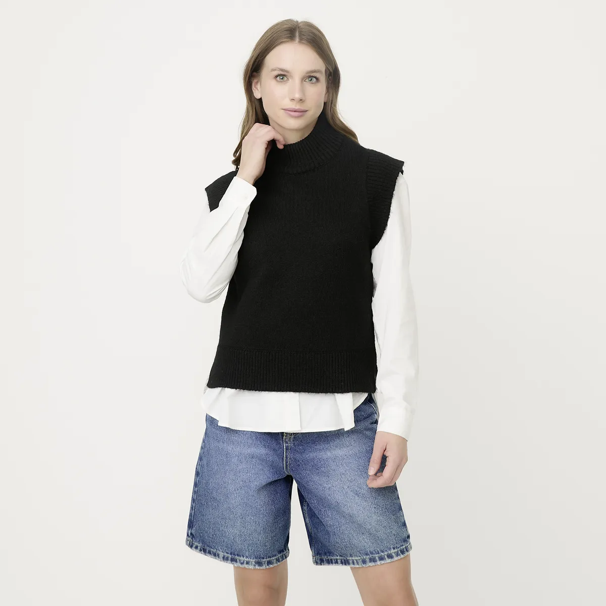 VERO MODA - Chaleco Sin Mangas Cuello Alto Mujer Vero Moda