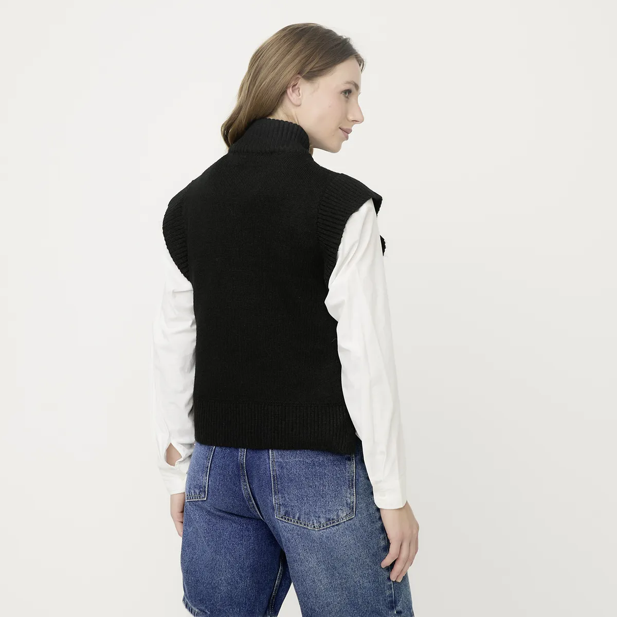 VERO MODA - Chaleco Sin Mangas Cuello Alto Mujer Vero Moda