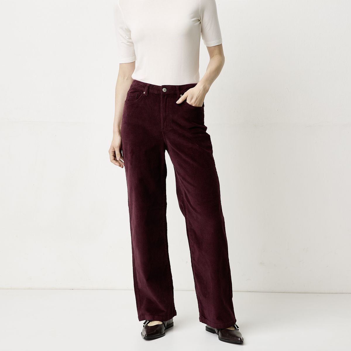 VERO MODA - Pantalón Tiro Alto Mujer Vero Moda