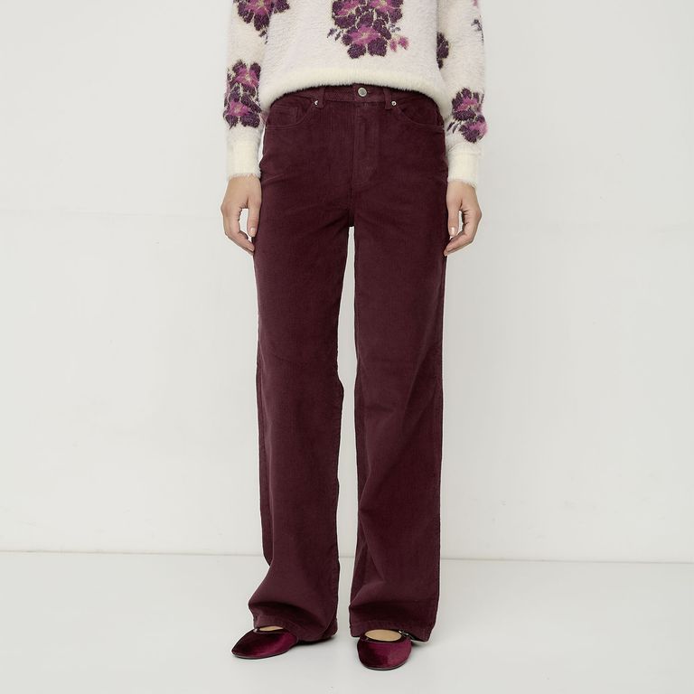 VERO MODA Pantalón Tiro Alto Mujer