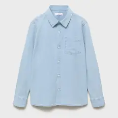 MANGO KIDS - Camisa Denim Algodón Niño
