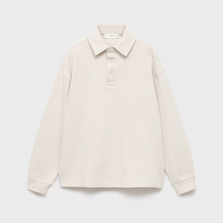 MANGO KIDS Polerón Cuello Polo Niño Mango