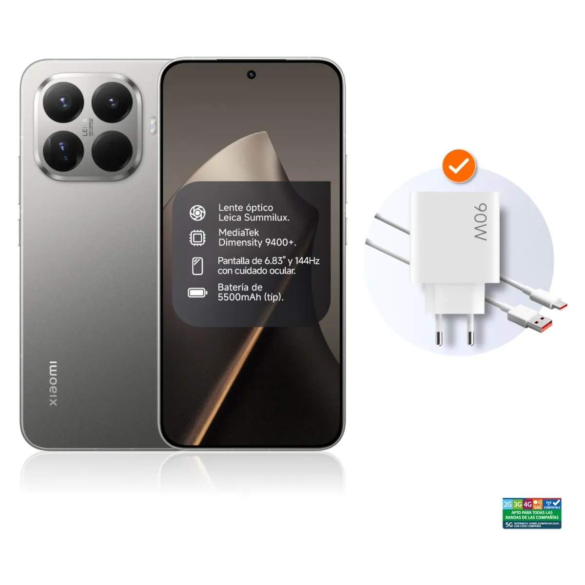 XIAOMI - Celular Xiaomi 15T Pro 512Gb Gris