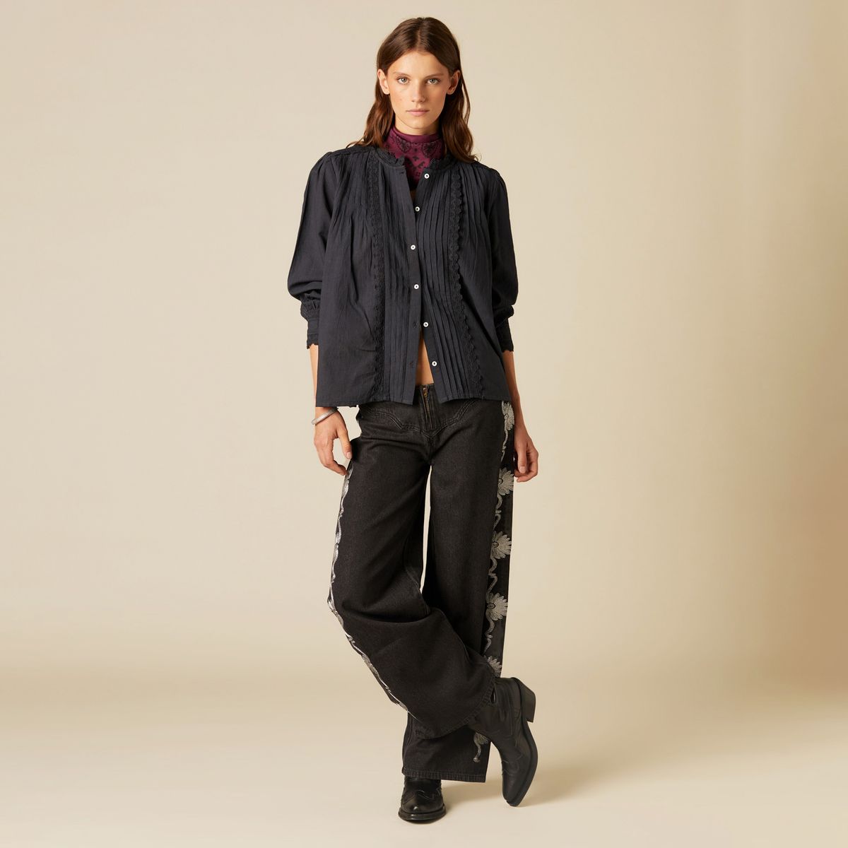 NICOLI - Blusa 100% Algodón Mujer Nicoli