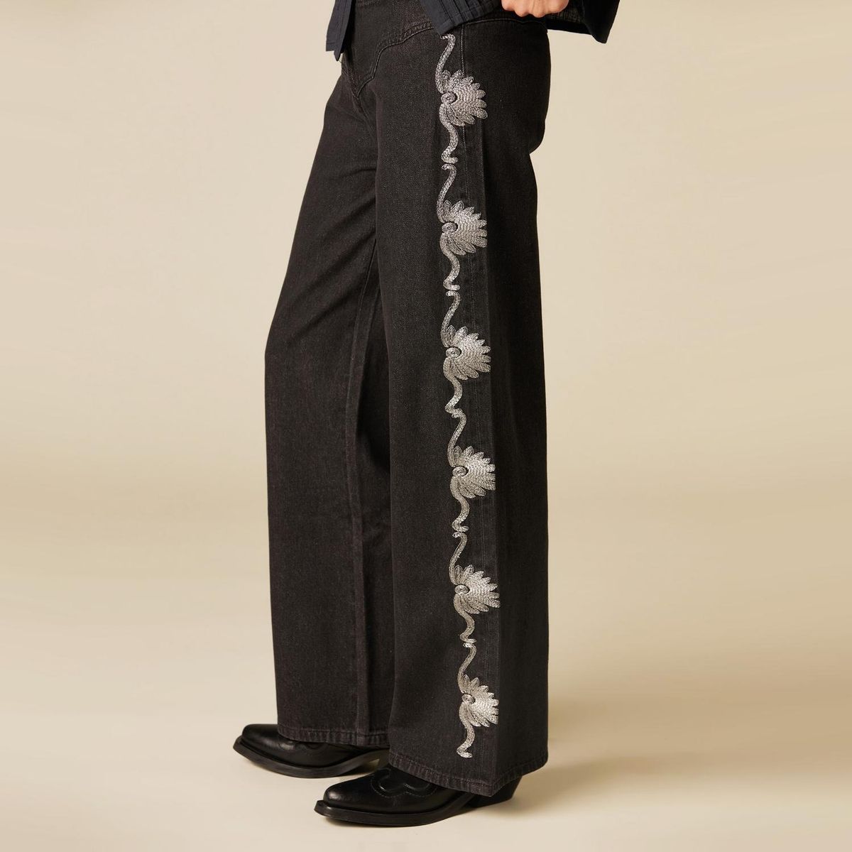 NICOLI - Jeans Wide Leg Mujer Nicoli