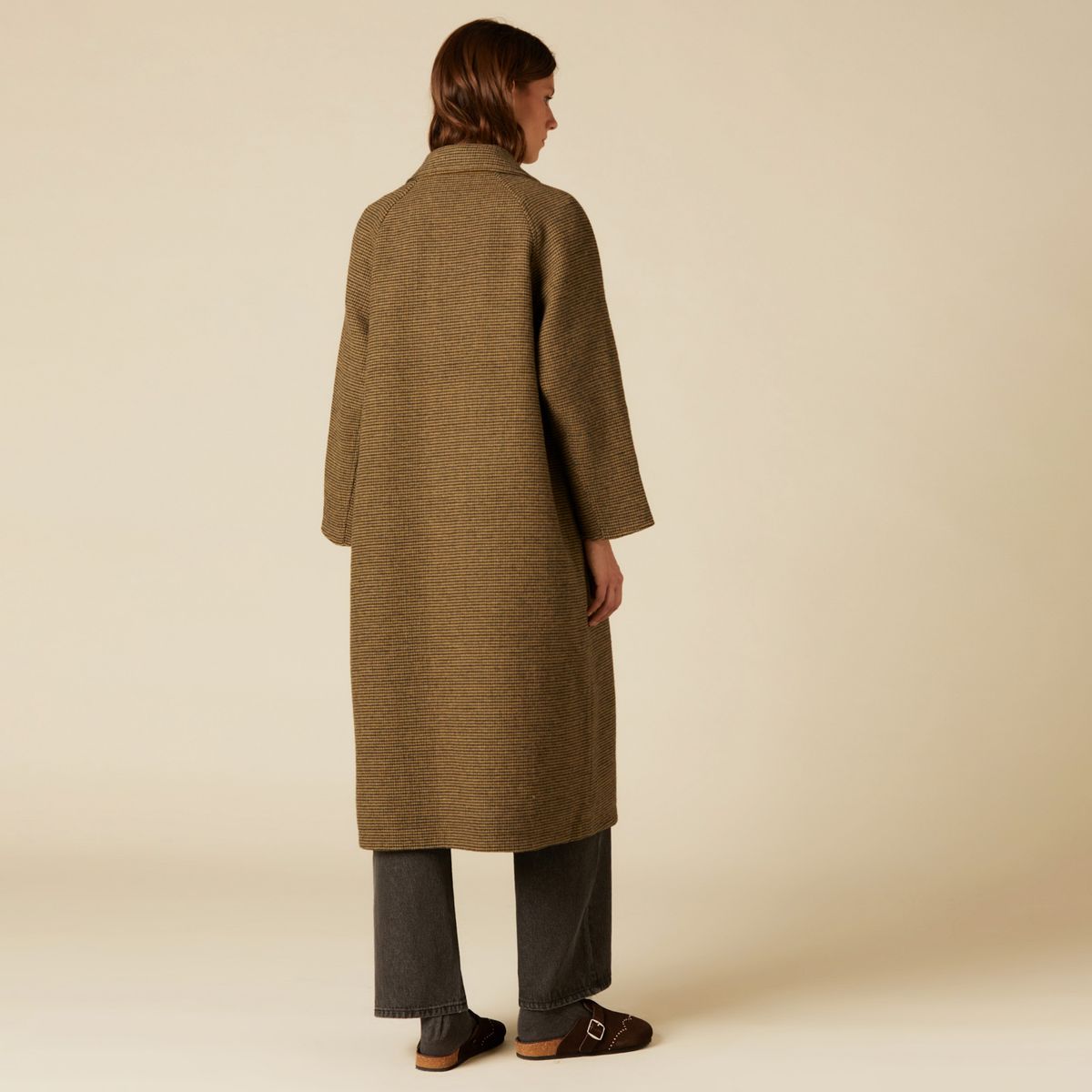 NICOLI - Abrigo Gabardina Reversible Mujer Nicoli