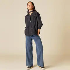 NICOLI - Jeans Cotelé Azul Mujer