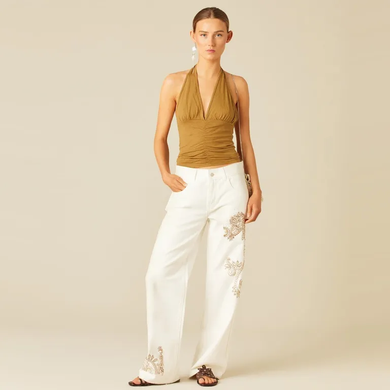 NICOLI Jeans Wide Leg Mujer