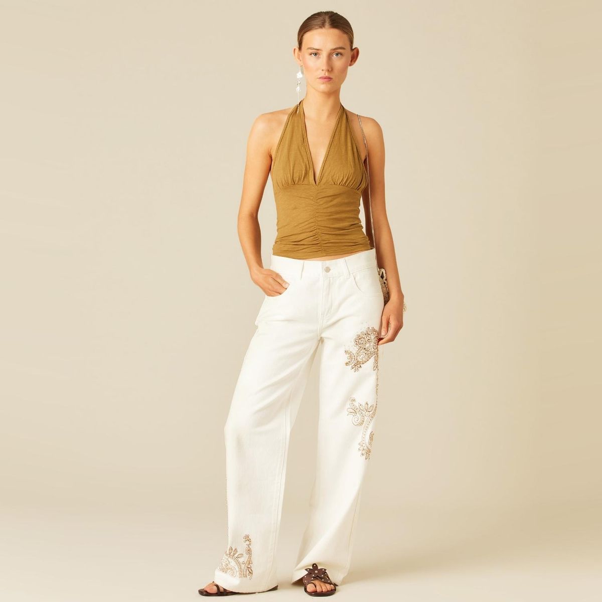 NICOLI - Jeans Wide Leg Mujer Nicoli