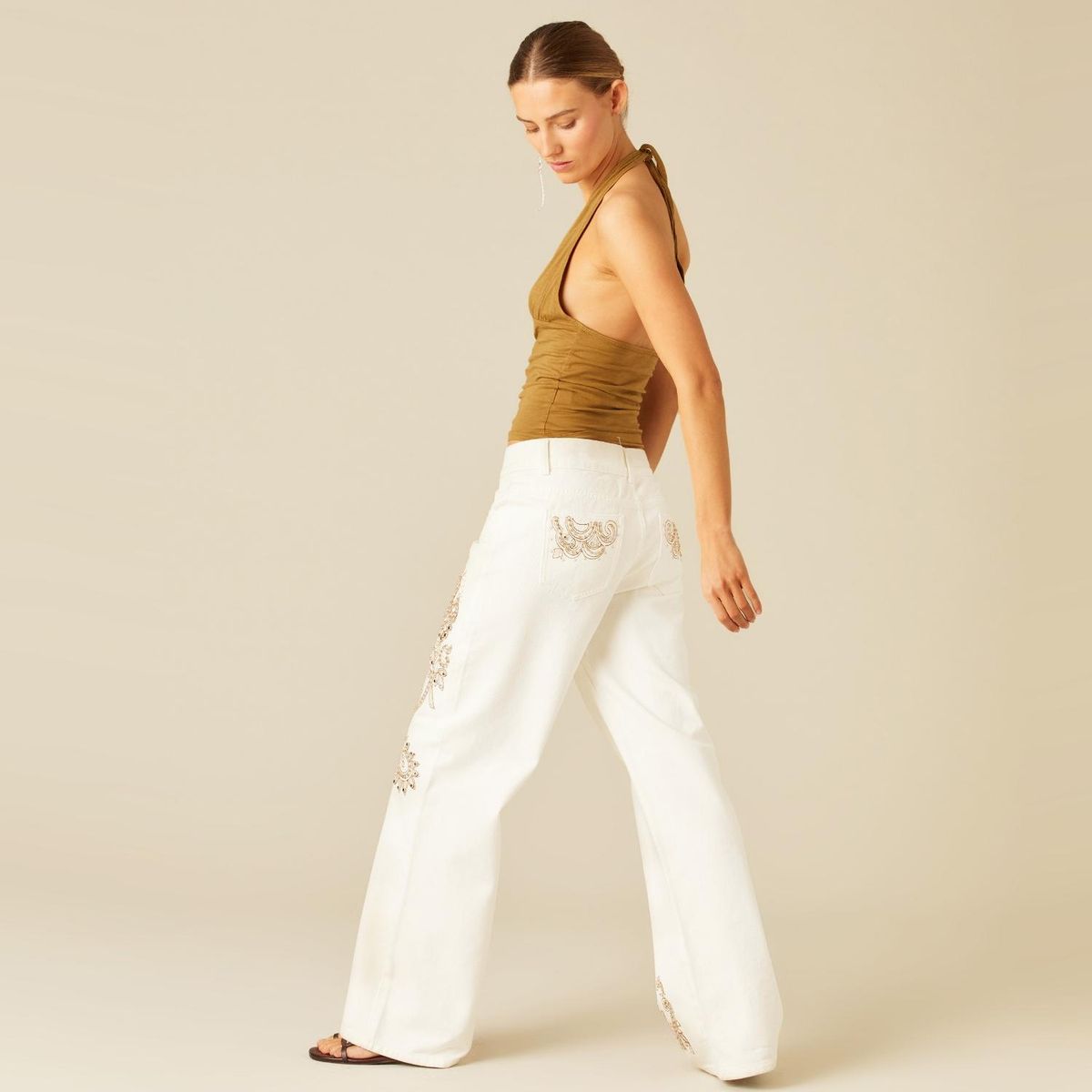 NICOLI - Jeans Wide Leg Mujer Nicoli