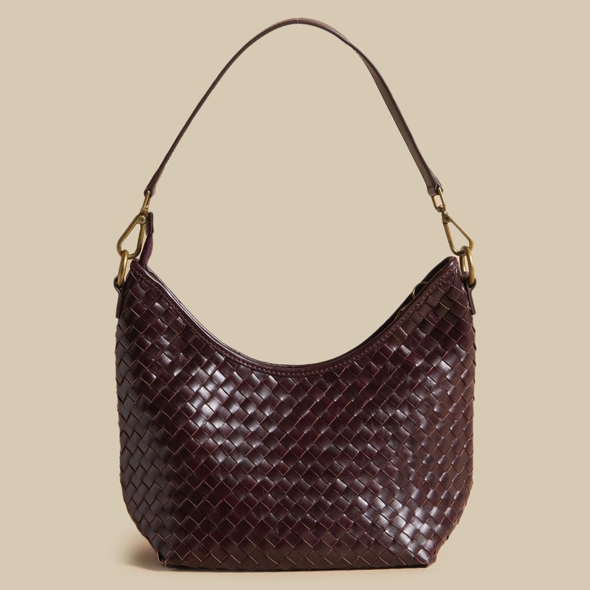 NICOLI - Cartera Trenzada 100% Cuero Mujer Nicoli