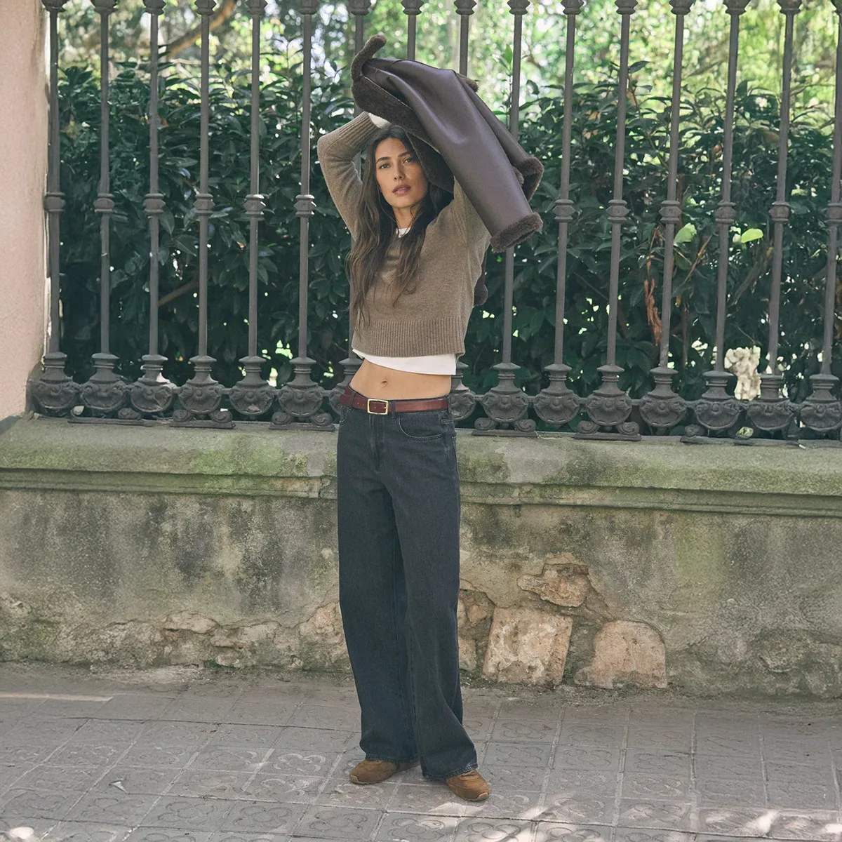 ESEOESE - Zapatilla Urbana Mujer Cuero Café