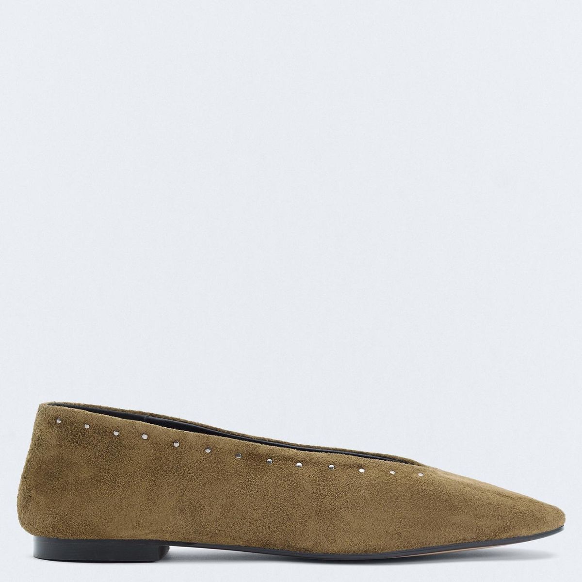 ESEOESE - Ballerina Mujer Mujer Cuero Khaki