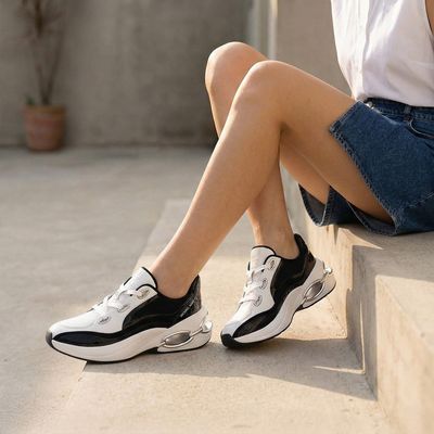 Imagen 2 del producto Zapatilla Urbana Mujer Cuero Negro