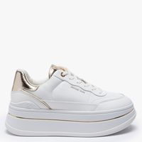 Zapatilla Urbana Mujer Cuero Dorado