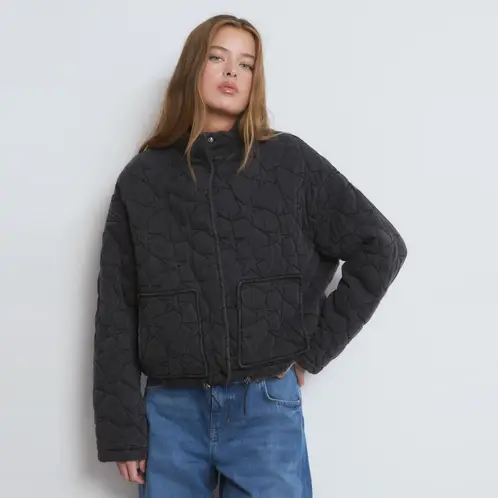 BROWNIE - Chaqueta Acolchada Efecto Lavado Mujer