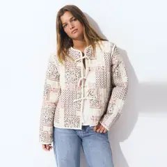 BROWNIE - Chaqueta Estampada Patchwork Mujer
