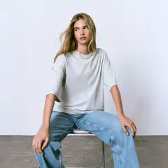 BROWNIE - Polera Oversize Estampada 100% Algodón Mujer