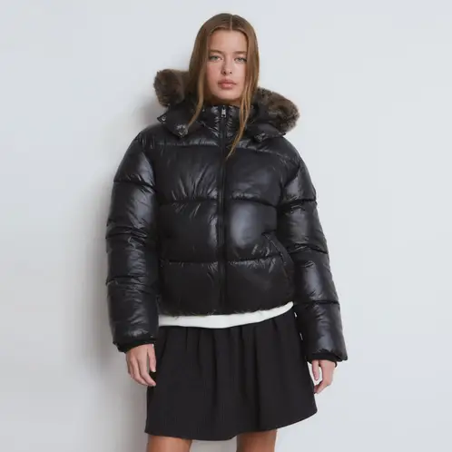 BROWNIE - Parka Acolchado Vinilado Mujer