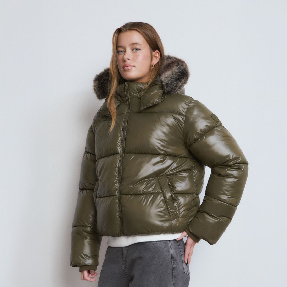 BROWNIE - Parka Efecto Pelo Mujer Brownie