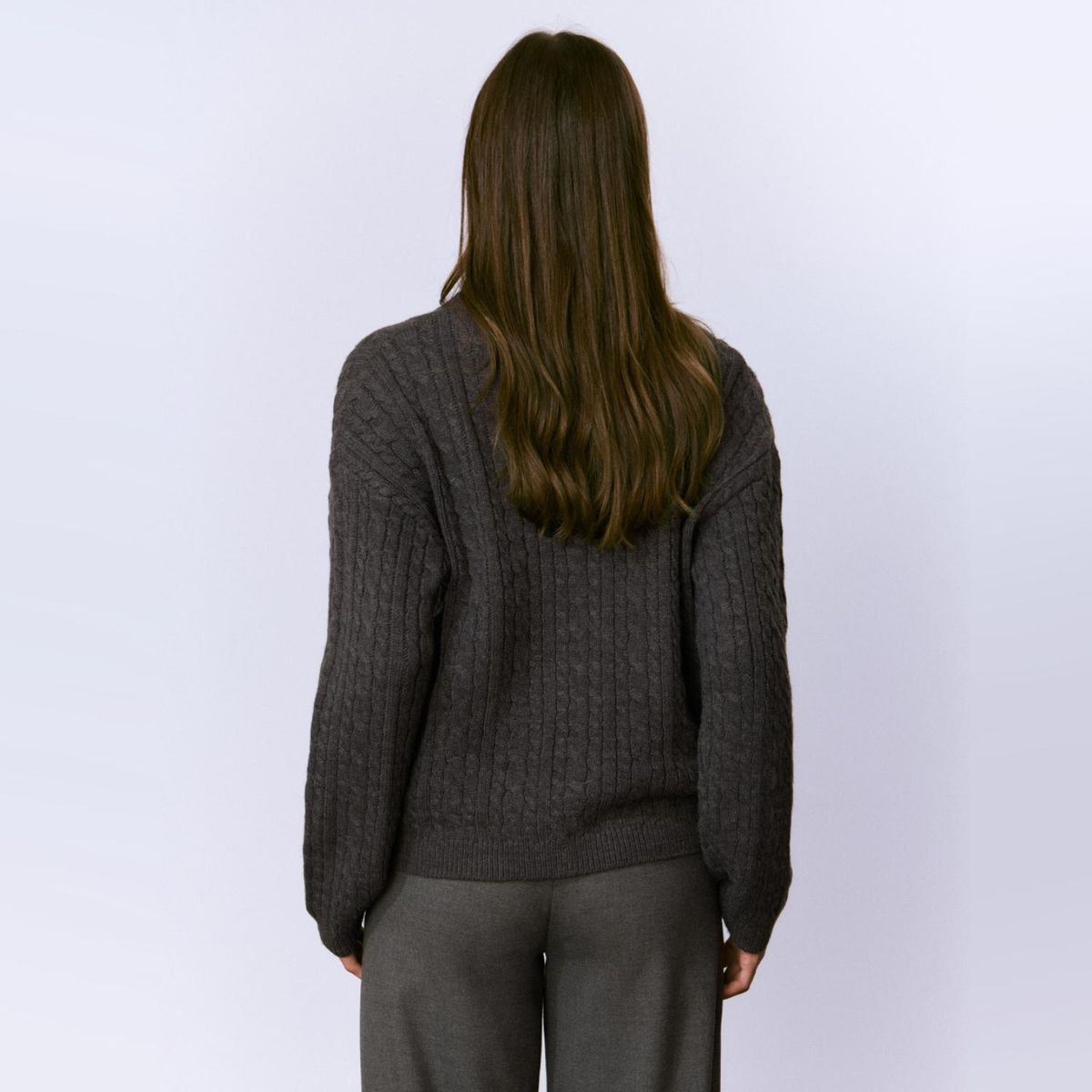 BROWNIE - Sweater Trenzas Bordado Perr Mujer Brownie