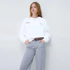 BROWNIE - Polerón Oversized Print Aguila Mujer