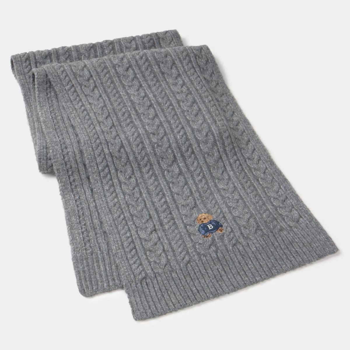 BROWNIE - Bufanda Trenzada Detalle Perro Mujer Brownie