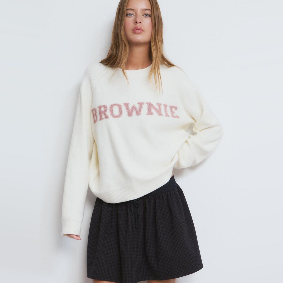 BROWNIE - Sweater Intarsia Lentejuela Mujer Brownie