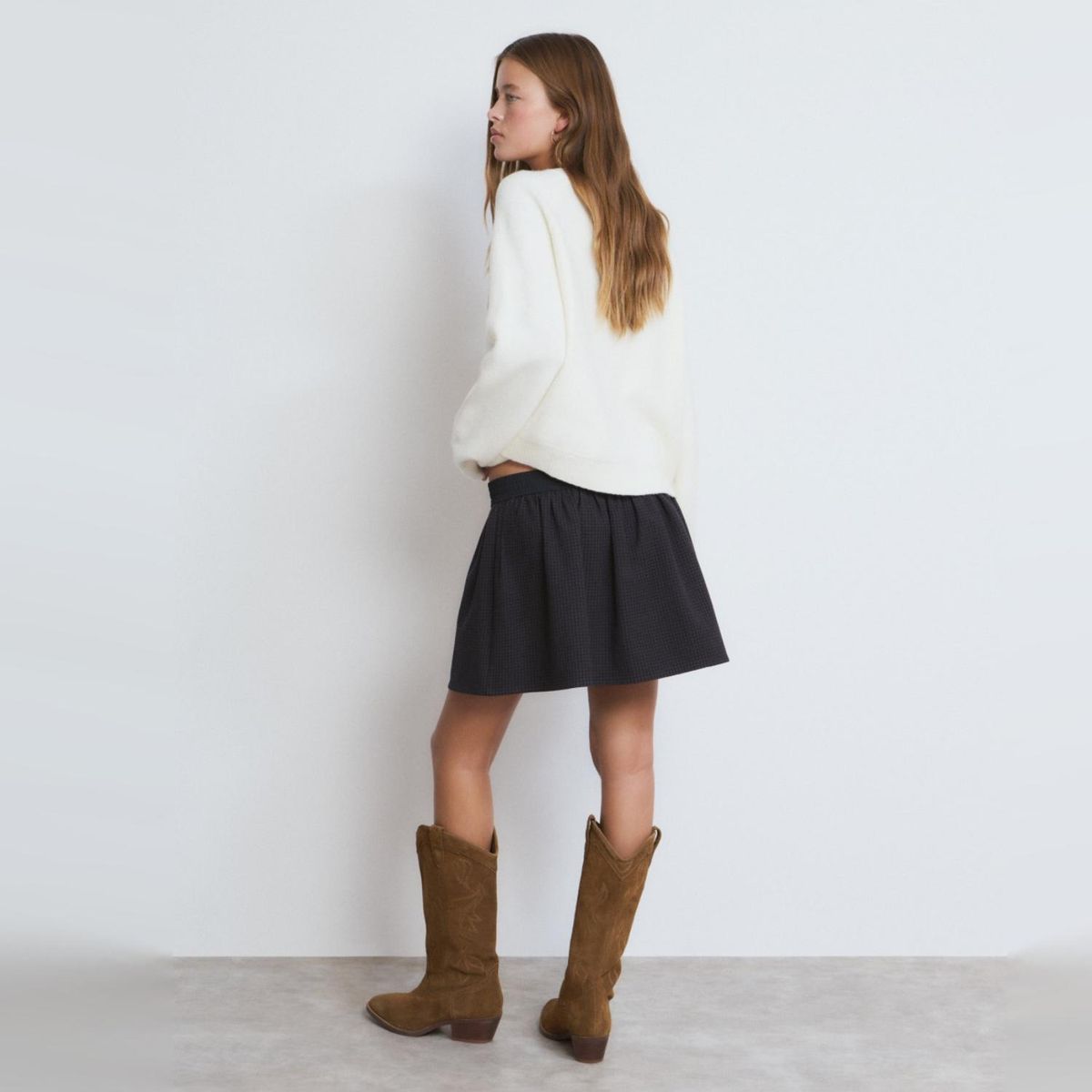 BROWNIE - Sweater Intarsia Lentejuela Mujer Brownie