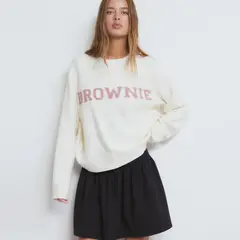 BROWNIE - Sweater Intarsia Lentejuela Mujer