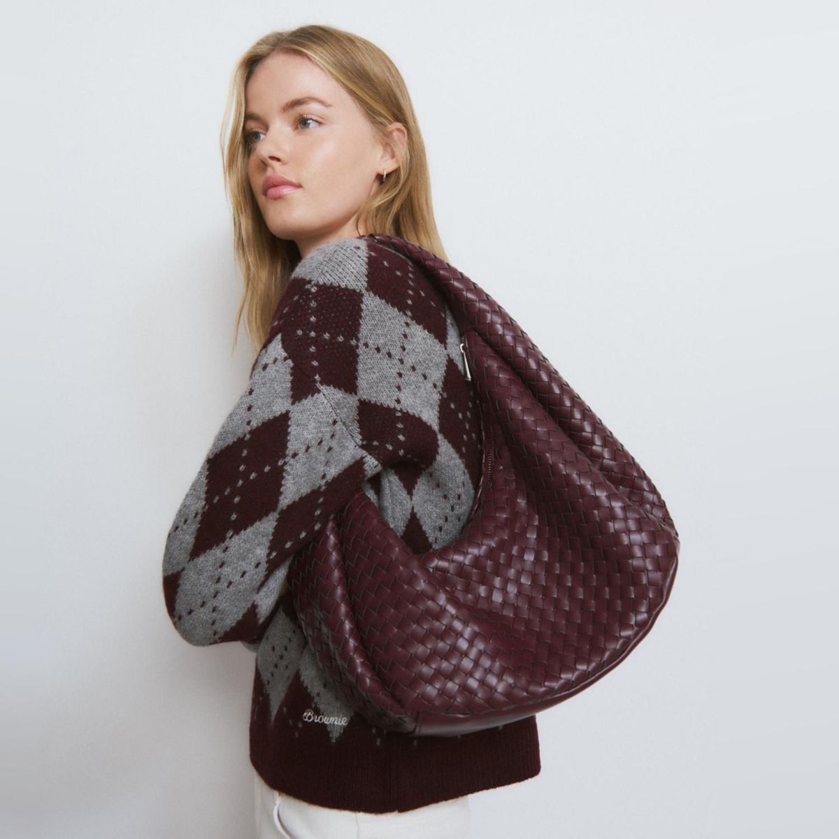 BROWNIE - Bolso Hombro Trenzado Mujer Brownie