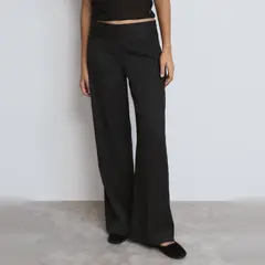 BROWNIE - Pantalón Rayas Cintura Ancha Mujer