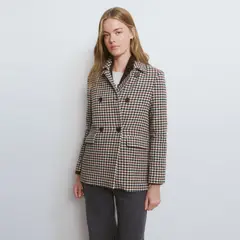 BROWNIE - Blazer Entallado Cuadros Mujer