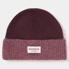 BROWNIE - Gorro Bicolor 100% Lana Mujer