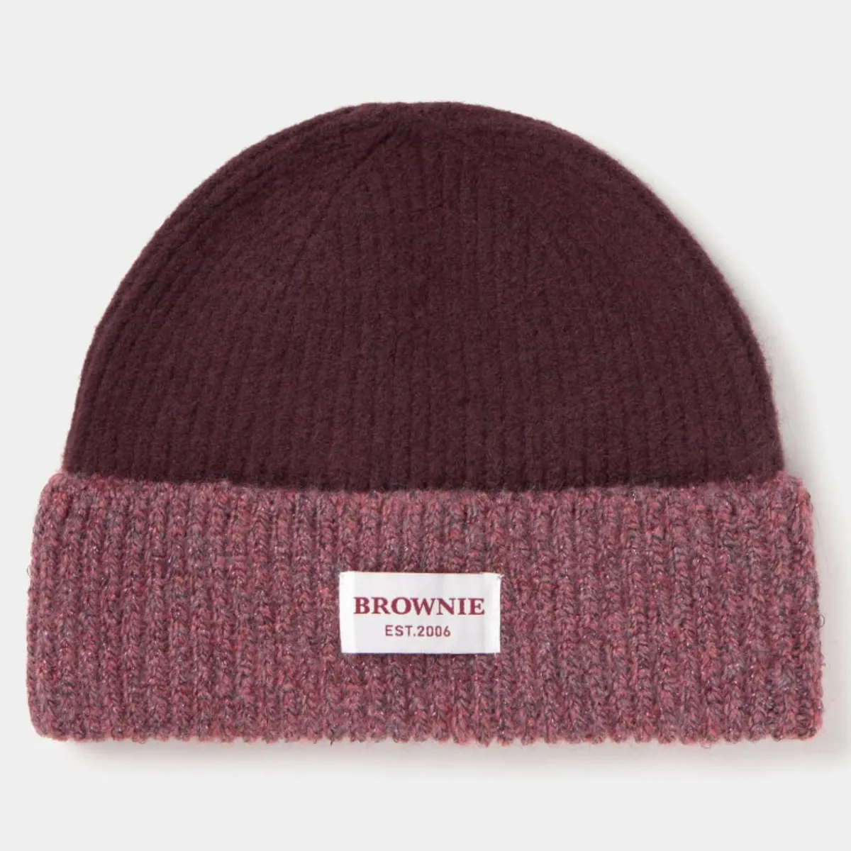 BROWNIE - Gorro Bicolor 100% Lana Mujer Brownie