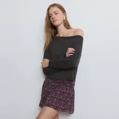 BROWNIE - Chaleco Asimetrico Liso Mujer