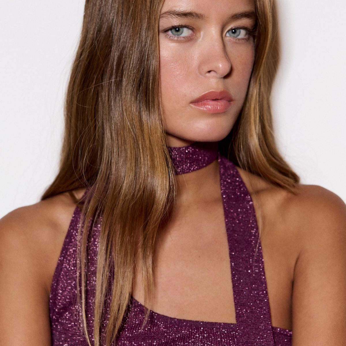 BROWNIE - Top Punto Lazada Cuello Mujer Brownie