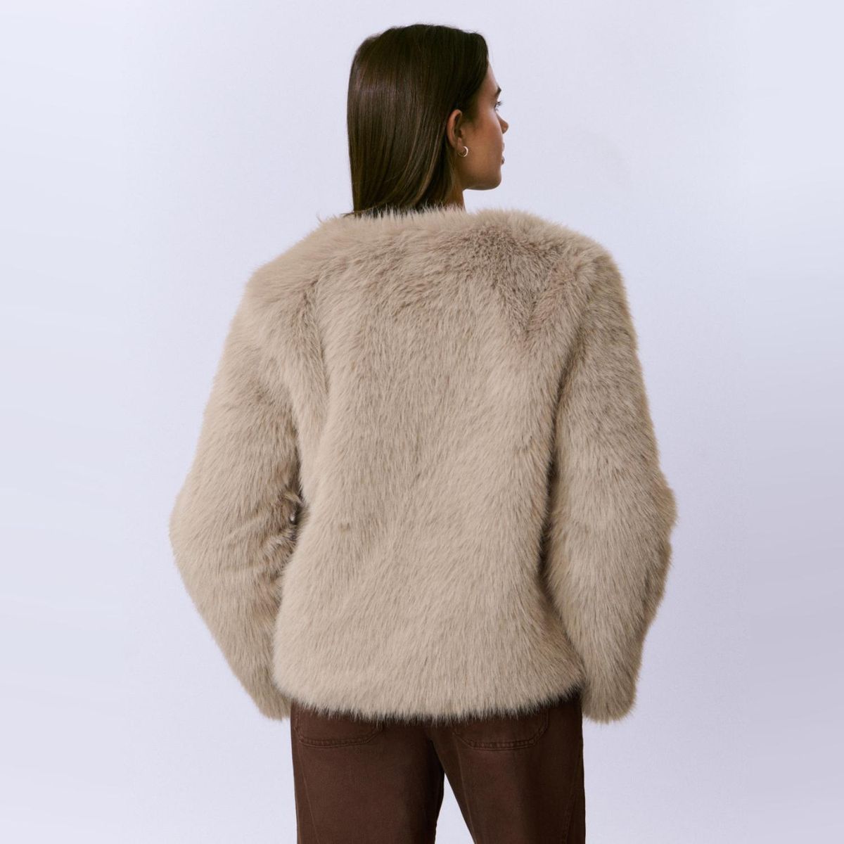 BROWNIE - Abrigo Efecto Pelo Mujer Brownie