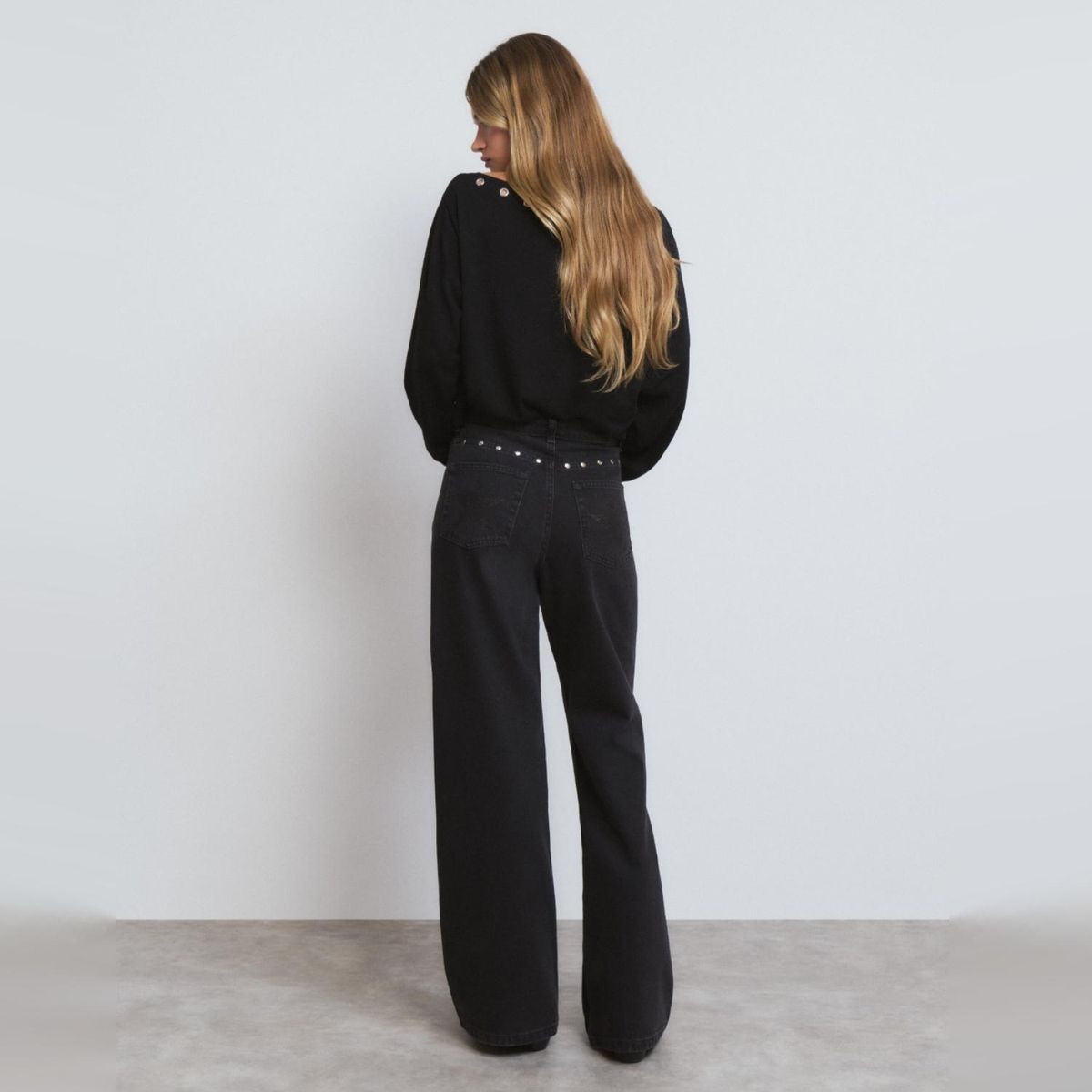 BROWNIE - Jeans Tachas Estrellas Trasero Mujer Brownie