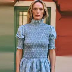 MARIA DE LA ORDEN - Blusa Estampada 100% Algodón Mujer