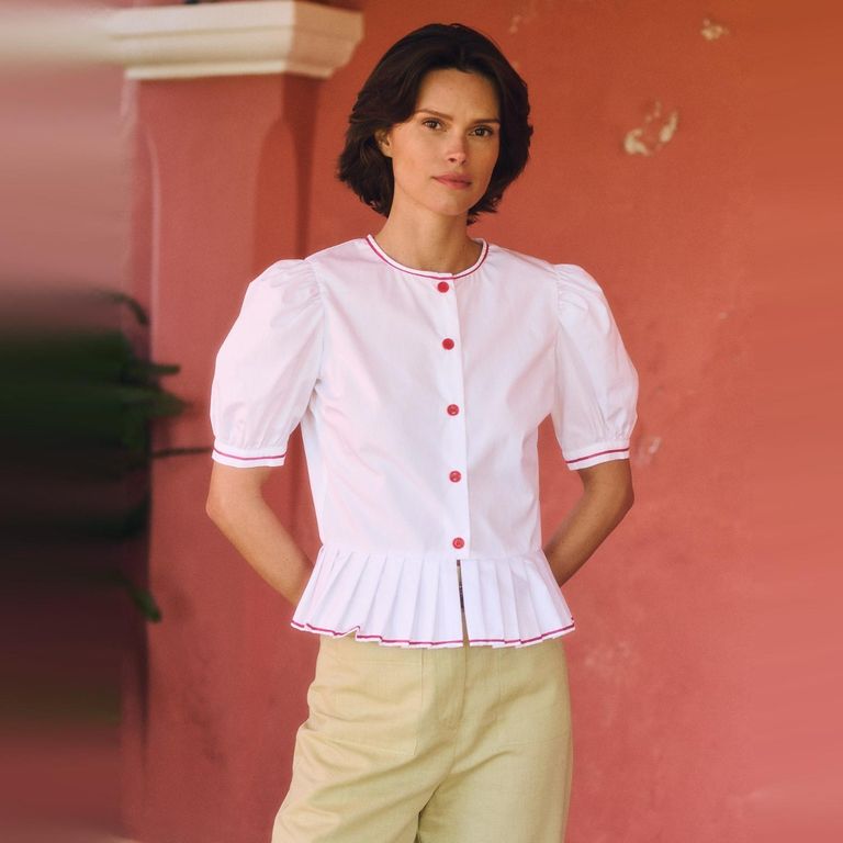 Blusa Manga Corta 100% Algodón Mujer