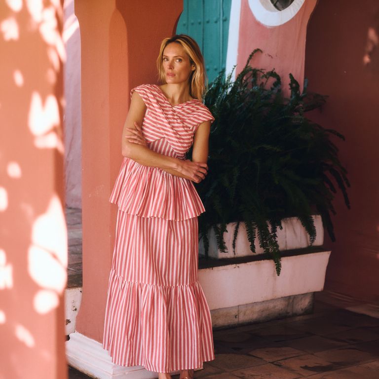 Vestido Rayas 100% Algodón Mujer