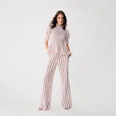 MARIA DE LA ORDEN - Pantalón Rayas 100% Algodón Mujer