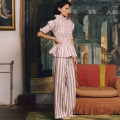 MARIA DE LA ORDEN - Pantalón Estampado 100% Algodón Mujer